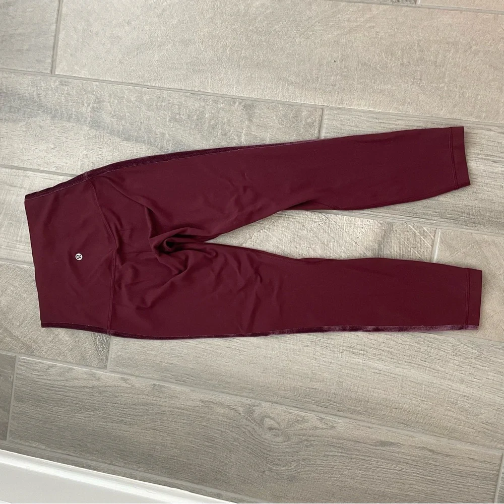 Lululemon Align Super High Rise Crop Velvet Stripe Leggings Size 4 W6bbrs
